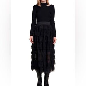 MAJE Joseph’s tiered tulle skirt XS 36FR